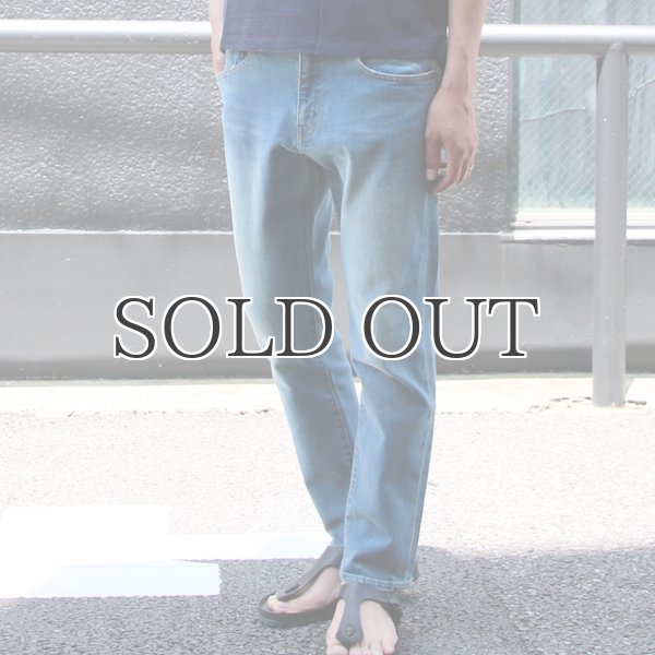 画像3: ヴィンテージ加工BIG RED LINE(赤太耳セルヴィッチ) ストレッチデニムアンクルパンツ 【送料無料】/ Audience (3)
