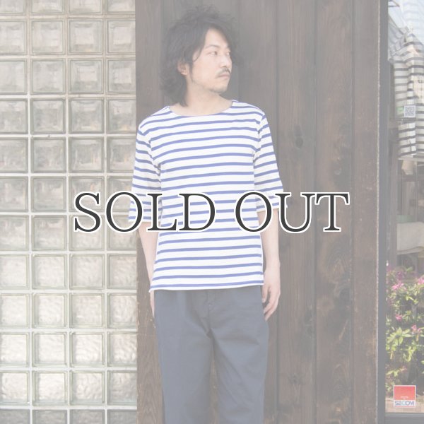 画像14: BSQ度詰天竺×タイプライターボートネック ハーフスリーブカットソー【MADE IN JAPAN】『日本製』/ Upscape Audience (14)