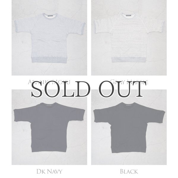 画像4: 度詰裏毛サドルショルダーS/Sスウェット【MADE IN JAPAN】『日本製』/ Upscape Audience (4)