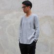 画像8: ランダムワッフル ヘムラウンドVネック　L/S　ニットソー【MADE IN JAPAN】『日本製』/ Upscape Audience (8)