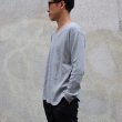 画像9: ランダムワッフル ヘムラウンドVネック　L/S　ニットソー【MADE IN JAPAN】『日本製』/ Upscape Audience (9)