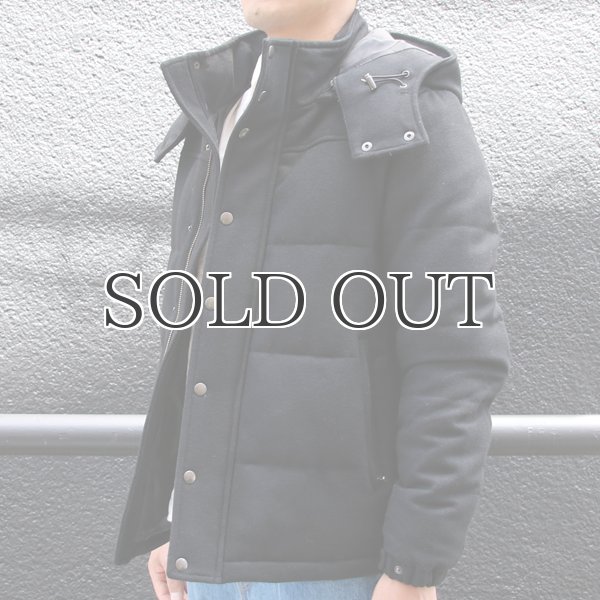 画像14: 610gウールメルトン 脱着フード ダウンジャケット / Audience (14)