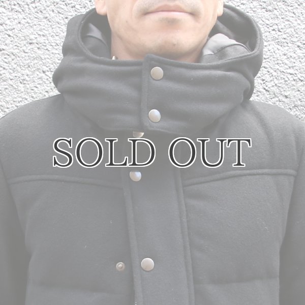 画像18: 610gウールメルトン 脱着フード ダウンジャケット / Audience (18)