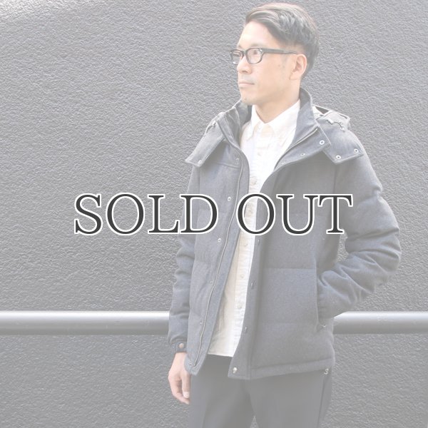 画像4: 610gウールメルトン 脱着フード ダウンジャケット / Audience (4)