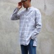 画像8: フランネルチェックバンドカラーロング長袖_Shirts【MADE IN JAPAN】『日本製』/ Upscape Audience (8)