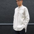 画像10: 【RE PRICE / 価格改定】コットンギャバジンレースアップバンドカラー長袖シャツTEE【MADE IN JAPAN】『日本製』/ Upscape Audience (10)