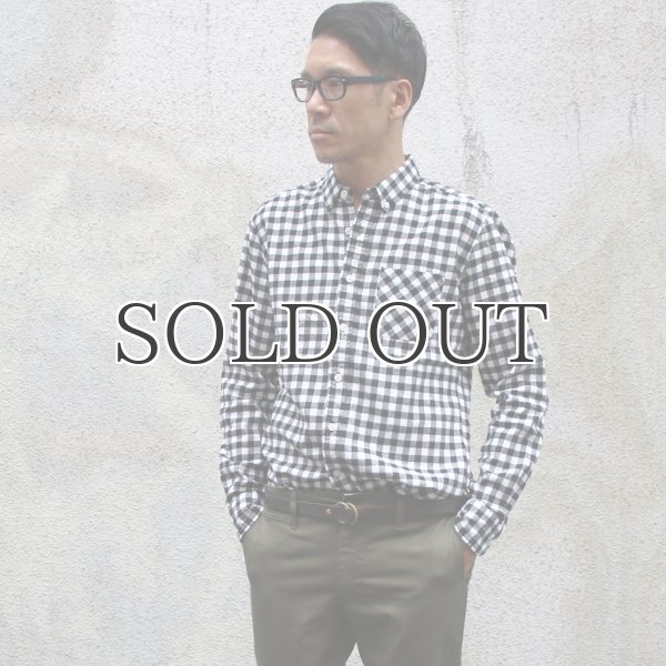 画像12: 【価格改定/RE PRICE】フランネルチェックチビ衿ボタンダウン長袖_Shirts【MADE IN JAPAN】『日本製』/ Upscape Audience (12)