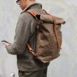 画像2: CANVAS×LEATHER ROLLTOP Rucksack［VS-205P］【MADE IN JAPAN】『日本製』【送料無料】  / vasco (2)