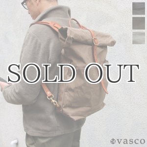 画像: CANVAS×LEATHER ROLLTOP Rucksack［VS-205P］【MADE IN JAPAN】『日本製』【送料無料】  / vasco