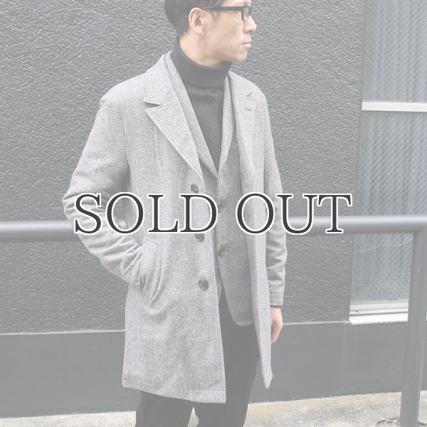 画像3: ネップウールツイードキルトスタンドカラーコート【送料無料】 / Audience (3)
