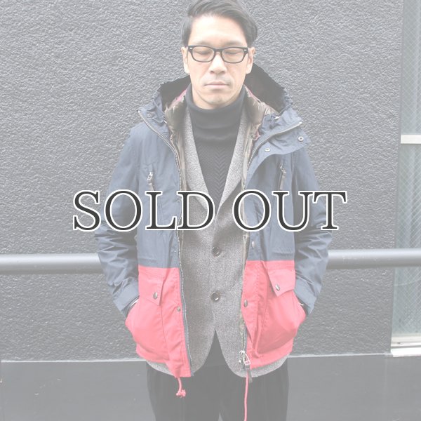 画像3: コーティングツイルバイカラーキルトベスト付きレニューマウンテンパーカー 【送料無料】 / Audience (3)