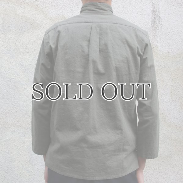画像17: ソフトリネンコットンキャンバス スタンドスモールカラー9/S シャツジャケット【MADE IN JAPAN】『日本製』/ Upscape Audience (17)