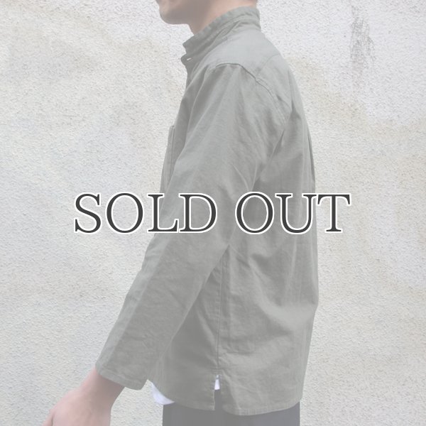 画像16: ソフトリネンコットンキャンバス スタンドスモールカラー9/S シャツジャケット【MADE IN JAPAN】『日本製』/ Upscape Audience (16)