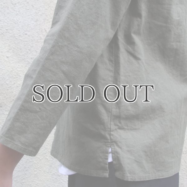 画像20: ソフトリネンコットンキャンバス スタンドスモールカラー9/S シャツジャケット【MADE IN JAPAN】『日本製』/ Upscape Audience (20)