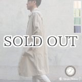 画像: ヴィンテージナイロンオックス ルーズフィット ステンカラーロングコート【MADE IN JAPAN】『日本製』/ Upscape Audience