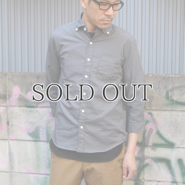 画像3: ワイドスプレッドボタンダウンカラー7分袖シャツ【MADE IN JAPAN】『日本製』/ Upscape Audience (3)