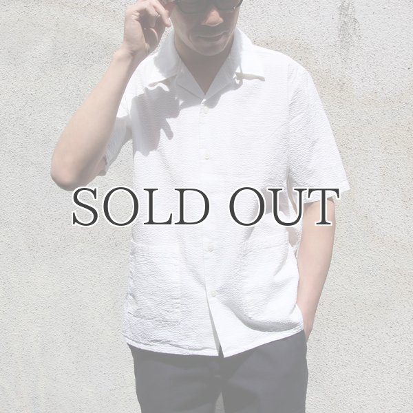 画像4: コットンシアサッカーオープンカラーシャツJKT『日本製』/ Upscape Audience (4)