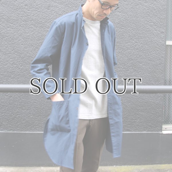 画像5: コットンミニヘリンボーン ポケ付 ローマシャツコート【MADE IN JAPAN】『日本製』/ Upscape Audience (5)