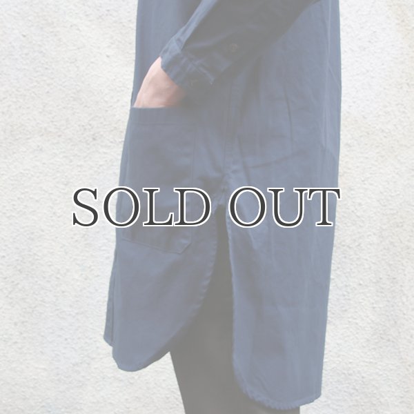 画像13: コットンミニヘリンボーン ポケ付 ローマシャツコート【MADE IN JAPAN】『日本製』/ Upscape Audience (13)