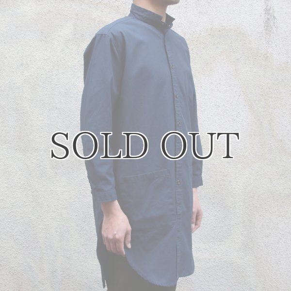 画像10: コットンミニヘリンボーン ポケ付 ローマシャツコート【MADE IN JAPAN】『日本製』/ Upscape Audience (10)