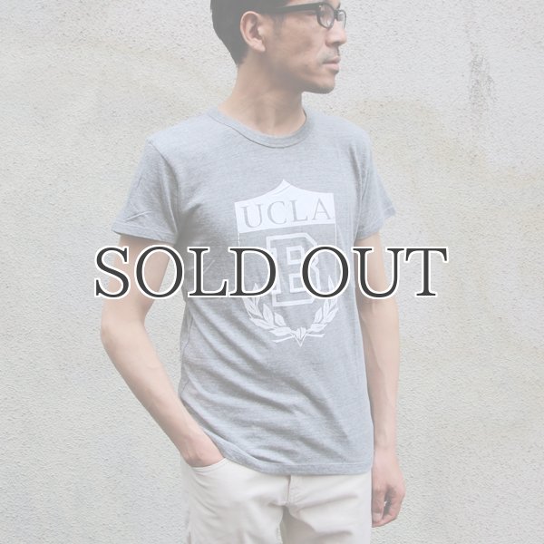 画像13: UCLA"UCLA B"エンブレム三素材混カレッジプリント半袖クルーネックTシャツ / Audience (13)