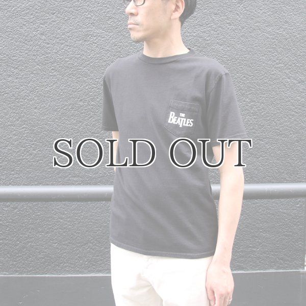 画像3: BEATLES ロゴプリントUSAファブリック丸胴国産ポケットTEE【FABRIC MADE IN USA】【ASSEMBLED IN JAPAN】『日本製』/ Upscape Audience (3)