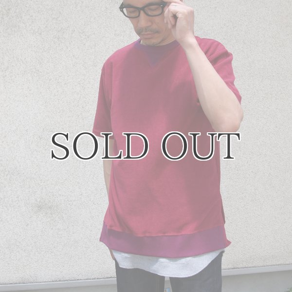 画像5: コットンパイル ガゼットスウェットオーバーサイズ サイドスリット S/S Tee【MADE IN JAPAN】『日本製』/ Upscape Audience (5)