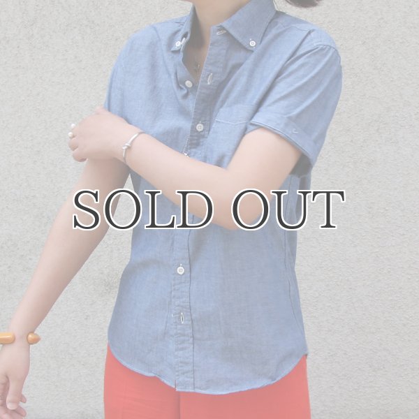 画像3: ワイドスプレッドボタンダウンカラー半袖シャツ [Lady's] 【MADE IN JAPAN】『日本製』/ Upscape Audience (3)