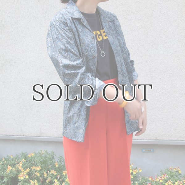 画像5: サラサ柄コットンクロス　オープンカラーL/Sシャツ【MADE IN JAPAN】『日本製』/ Upscape Audience (5)