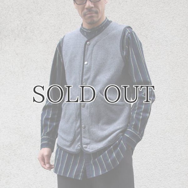 画像9: 【ボンバーヒート】爆暖TWEED スナップベスト『日本製』【MADE IN JAPAN】 / Upscape Audience (9)