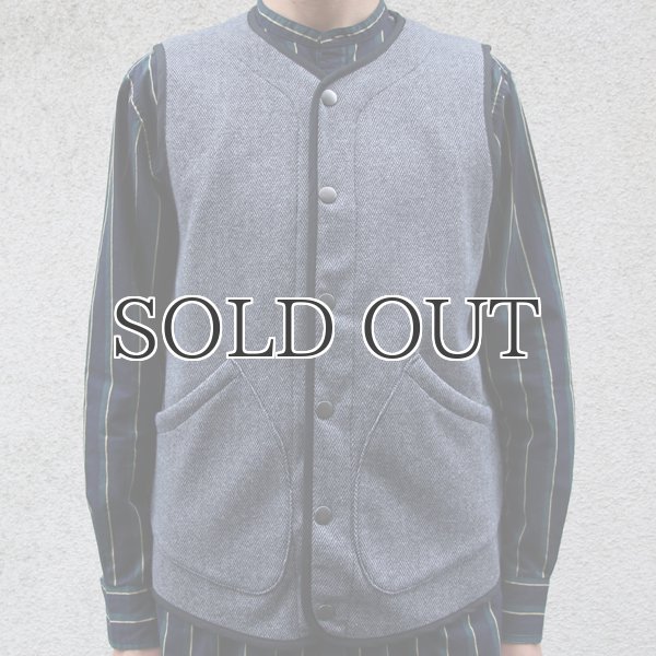 画像10: 【ボンバーヒート】爆暖TWEED スナップベスト『日本製』【MADE IN JAPAN】 / Upscape Audience (10)