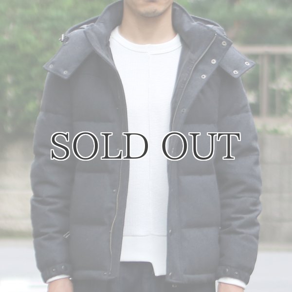 画像10: 610gウールメルトン 脱着フード ダウンジャケット / Audience (10)