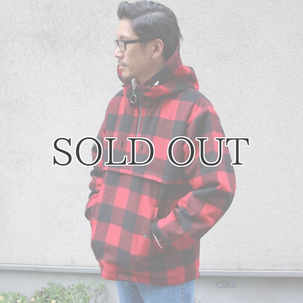 画像12: チェック柄 メルトン サーモライトアノラックパーカー / Audience (12)