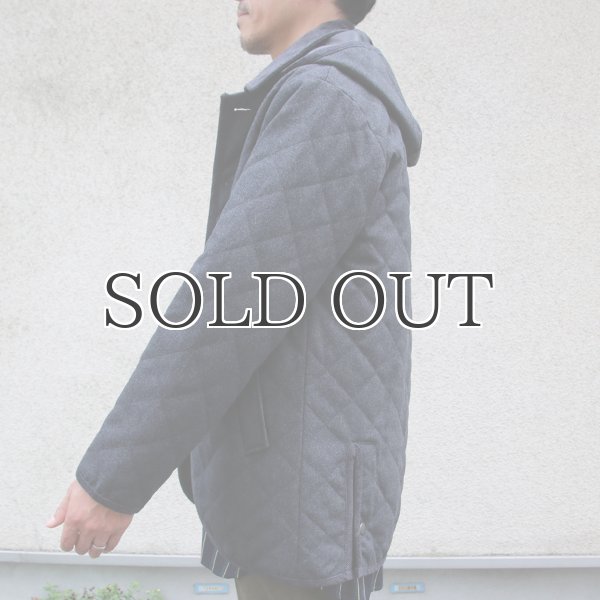 画像12: 610gウールメルトン 脱着フード付 キルティングジャケット 【送料無料】 / Audience (12)