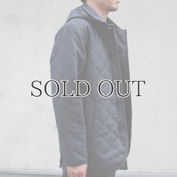 画像14: 610gウールメルトン 脱着フード付 キルティングジャケット 【送料無料】 / Audience (14)