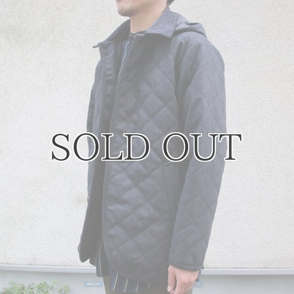 画像11: 610gウールメルトン 脱着フード付 キルティングジャケット 【送料無料】 / Audience (11)
