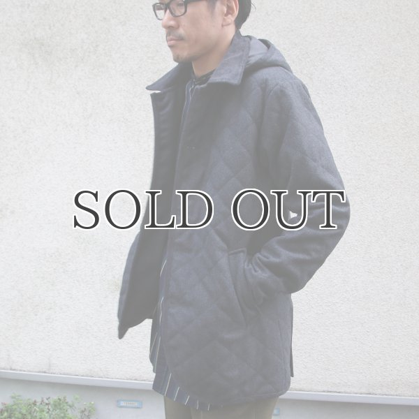 画像6: 610gウールメルトン 脱着フード付 キルティングジャケット 【送料無料】 / Audience (6)