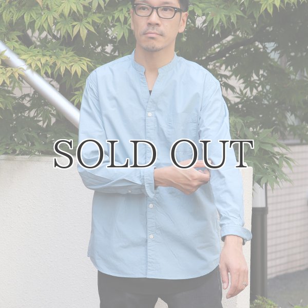 画像10: タイプライターVネックバンドカラー L/S シャツ【MADE IN JAPAN】『日本製』/ Upscape Audience (10)