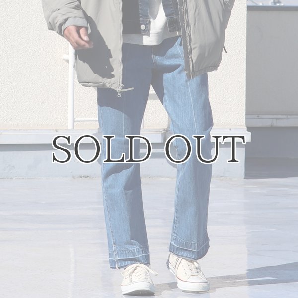 画像3: 赤耳(セルヴィッチ)デニムセンタープレス裾リペアアンクルパンツ『日本製』【送料無料】  / Upscape Audience (3)