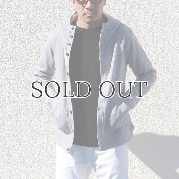 画像9: コーマ裏毛スタンドフードカーディガン【MADE IN JAPAN】『日本製』/ Upscape Audience (9)