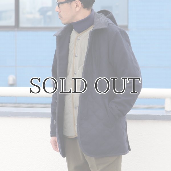 画像4: 610gウールメルトン 脱着フード付 キルティングジャケット 【送料無料】 / Audience (4)