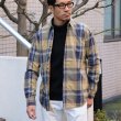 画像7: タイプライター 大判チェック ルーズFIT 裏前立 レギュラーカラー L/Sシャツ【MADE IN JAPAN】『日本製』/ Upscape Audience (7)