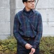 画像5: タイプライター 大判チェック ルーズFIT 裏前立 レギュラーカラー L/Sシャツ【MADE IN JAPAN】『日本製』/ Upscape Audience (5)