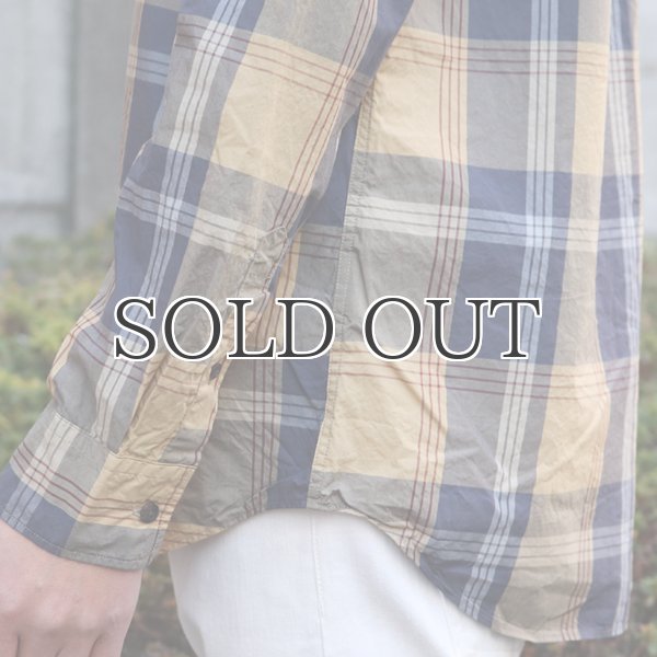 画像17: タイプライター 大判チェック ルーズFIT 裏前立 レギュラーカラー L/Sシャツ【MADE IN JAPAN】『日本製』/ Upscape Audience (17)
