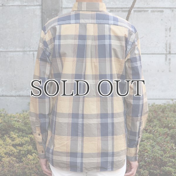 画像13: タイプライター 大判チェック ルーズFIT 裏前立 レギュラーカラー L/Sシャツ【MADE IN JAPAN】『日本製』/ Upscape Audience (13)