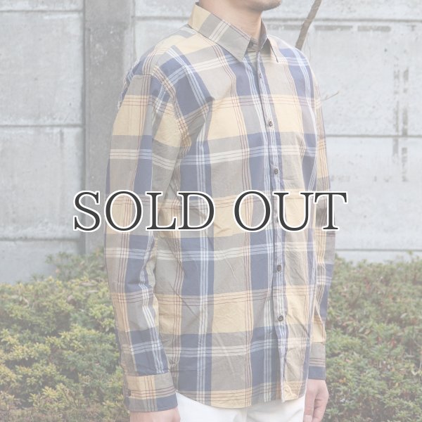 画像14: タイプライター 大判チェック ルーズFIT 裏前立 レギュラーカラー L/Sシャツ【MADE IN JAPAN】『日本製』/ Upscape Audience (14)