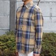 画像11: タイプライター 大判チェック ルーズFIT 裏前立 レギュラーカラー L/Sシャツ【MADE IN JAPAN】『日本製』/ Upscape Audience (11)