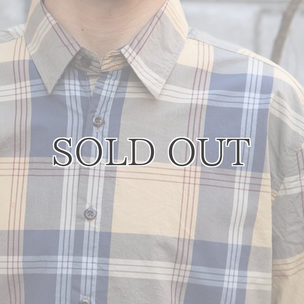 画像15: タイプライター 大判チェック ルーズFIT 裏前立 レギュラーカラー L/Sシャツ【MADE IN JAPAN】『日本製』/ Upscape Audience (15)