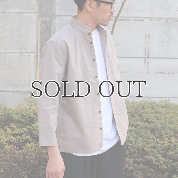 画像8: ソフトリネンコットンキャンバス スタンドスモールカラー9/S シャツジャケット【MADE IN JAPAN】『日本製』/ Upscape Audience (8)