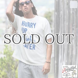 画像: Riding High / 12/-JERSEY FLOCKY PRINT S/S TEE (HURRY UP)【MADE IN JAPAN】『日本製』